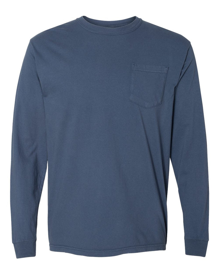 Comfort Colors Long Sleeve Pocket Tee - Kite and Crest