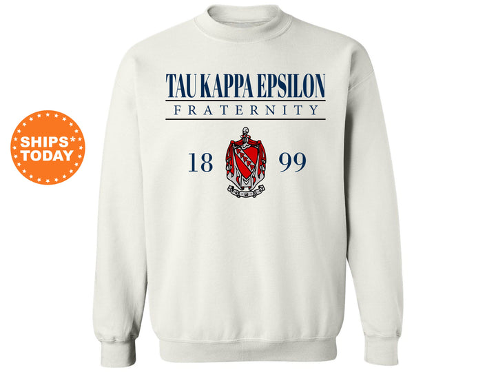 Tau Kappa Epsilon Large Crest Fraternity Sweatshirt | TKE Fraternity Hoodie | TKE Greek Apparel | Tau Kappa Epsilon Fraternity Crest _ 5888g