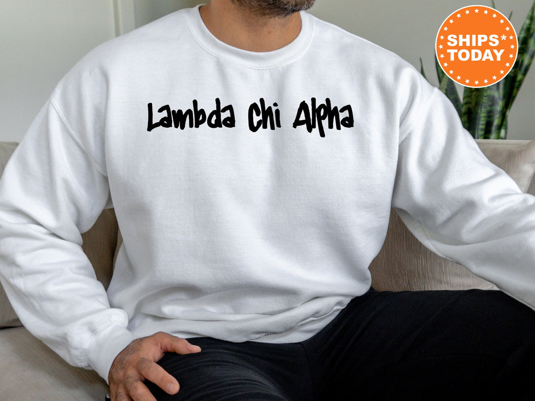 Lambda Chi Alpha Painted Fraternity Sweatshirt | Lambda Chi Apparel | Greek Life Sweatshirt | Fraternity Gift | College Apparel _ 6461g