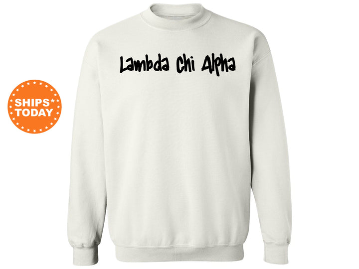 Lambda Chi Alpha Painted Fraternity Sweatshirt | Lambda Chi Apparel | Greek Life Sweatshirt | Fraternity Gift | College Apparel _ 6461g