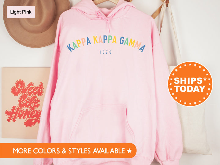 Kappa Kappa Gamma Retro and Year Sorority Sweatshirt | KAPPA Retro Sweatshirt | Sorority Hoodie | Big Little Reveal | Sorority Gifts _ 8233g