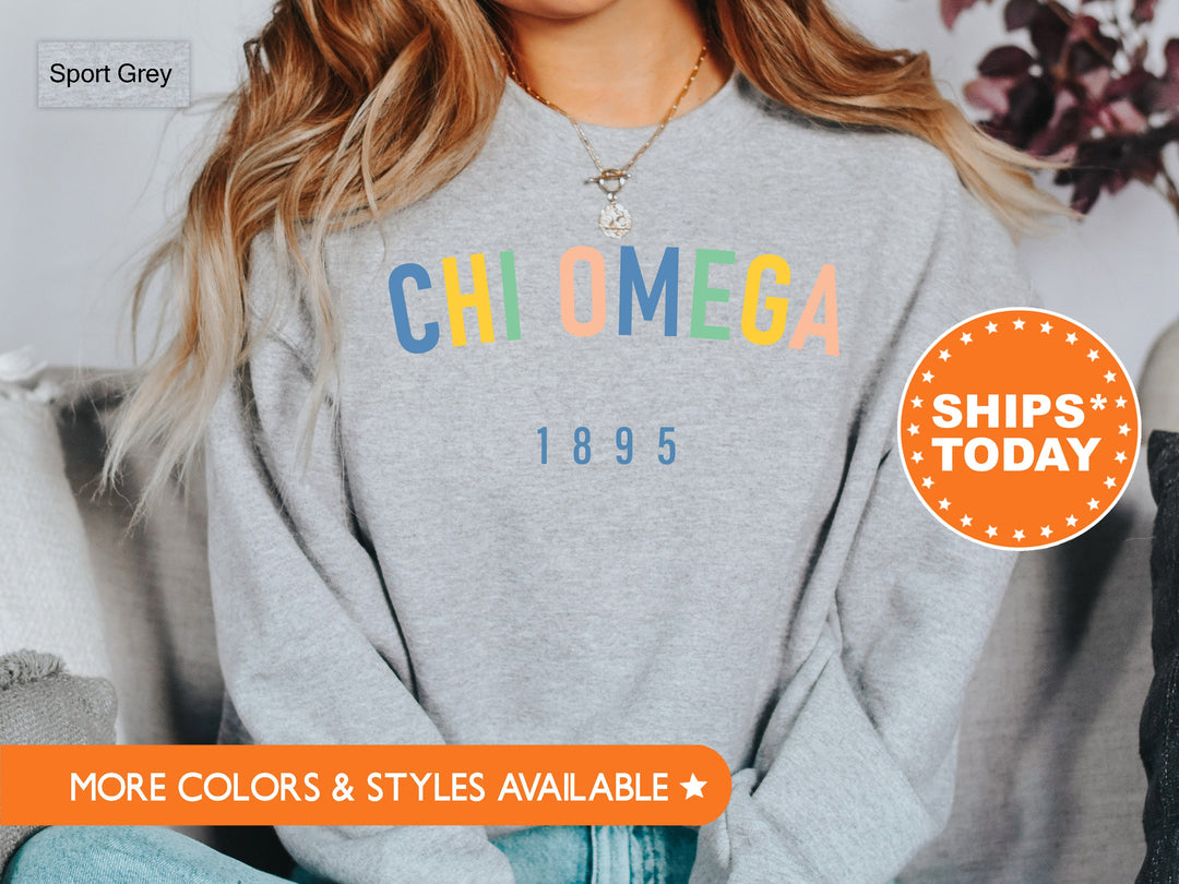 Chi Omega Retro and Year Sorority Sweatshirt | Chi O Retro Sweatshirt | Chi Omega Hoodie | Big Little Reveal | Sorority Gifts _ 8225g
