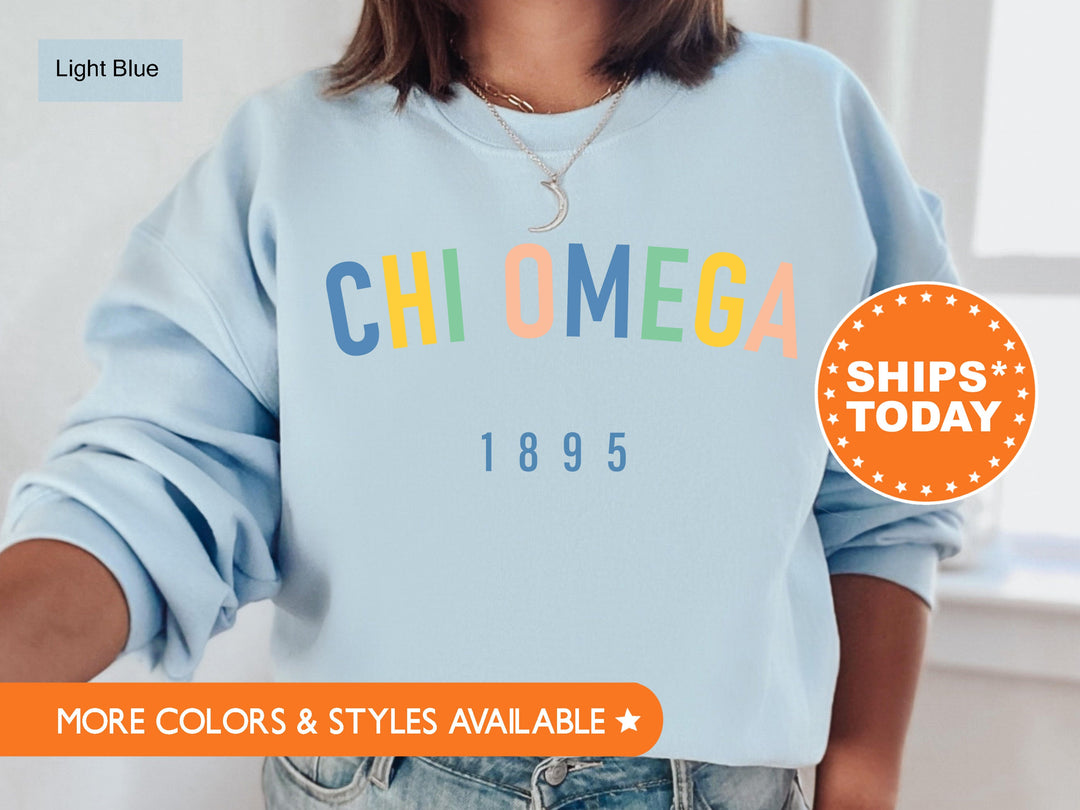 Chi Omega Retro and Year Sorority Sweatshirt | Chi O Retro Sweatshirt | Chi Omega Hoodie | Big Little Reveal | Sorority Gifts _ 8225g