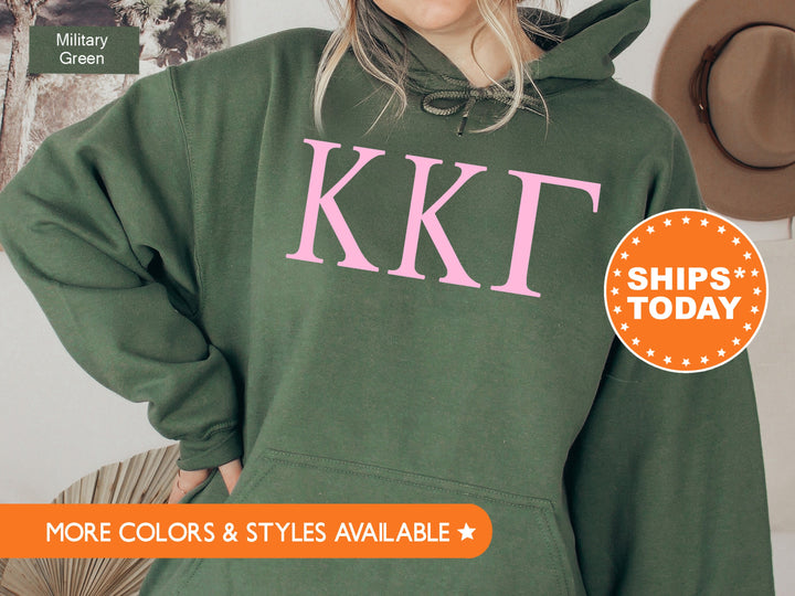 Kappa Kappa Gamma Just the Letters Sorority Sweatshirt | KAPPA Greek Letters | Sorority Letters | Big Little Reveal | Greek Apparel