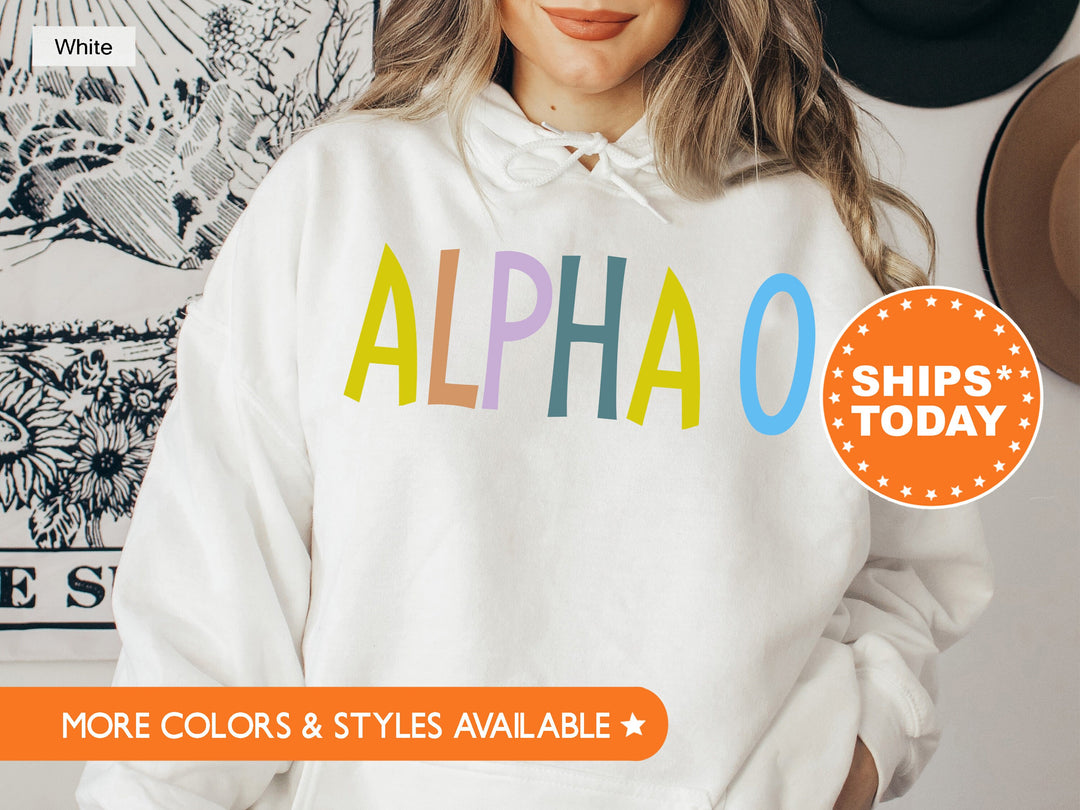 Alpha Omicron Pi Uniquely Me Sorority Sweatshirt | Alpha O Hoodie | Greek Apparel | AOPi Crewneck Sweatshirt | Big Little Sorority _ 5814g