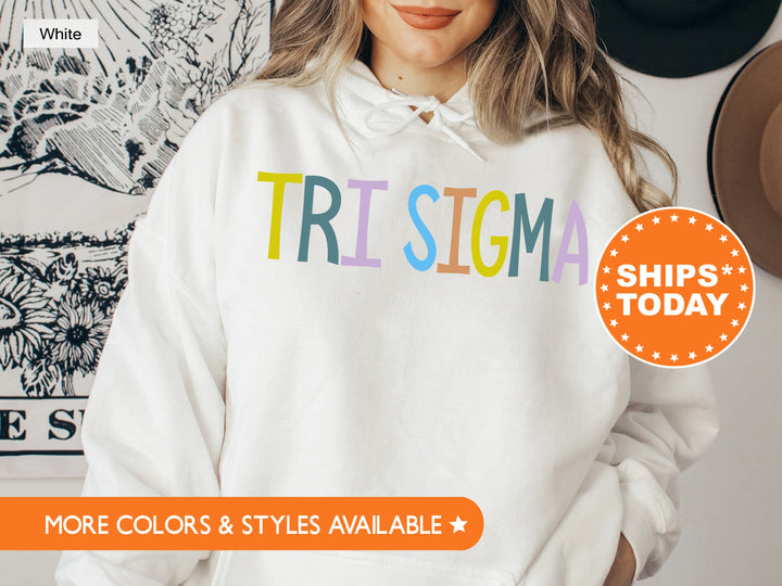 Sigma Sigma Sigma Uniquely Me Sorority Sweatshirt | Tri Sigma Hoodie | Greek Apparel | Big Little Reveal | Tri Sig Initiation Gift _ 5833g