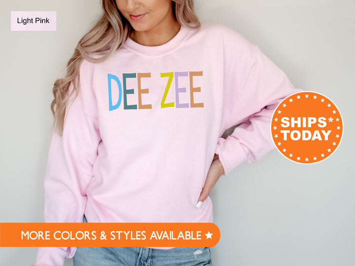 Delta Zeta Uniquely Me Sorority Sweatshirt | Delta Zeta Crewneck Sweatshirt | Sorority Letters | Dee Zee Merch | Big Little Gift _ 5823g