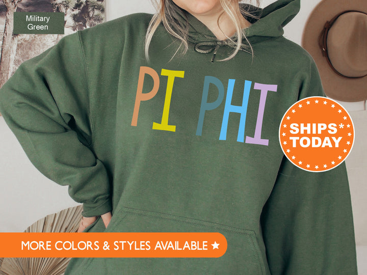 Pi Beta Phi Uniquely Me Sorority Sweatshirt | Pi Phi Hoodie | Sorority Letters | Big Little Gift | Sorority Gift | Pi Phi Initiation _ 5830g