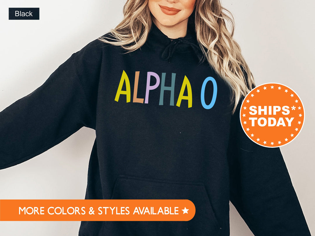 Alpha Omicron Pi Uniquely Me Sorority Sweatshirt | Alpha O Hoodie | Greek Apparel | AOPi Crewneck Sweatshirt | Big Little Sorority _ 5814g