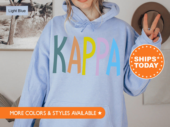 Kappa Kappa Gamma Uniquely Me Sorority Sweatshirt | Colorful Kappa Sweatshirt | Big Little Reveal | Sorority Rush | Kappa Apparel _ 5827g