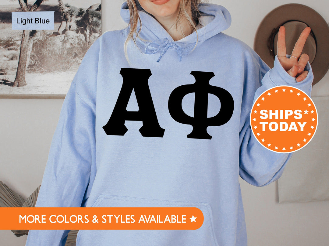 Alpha Phi Super Simple Sorority Sweatshirt | APHI Greek Letters Sweatshirt | Sorority Letters | Big Little Reveal | College Apparel
