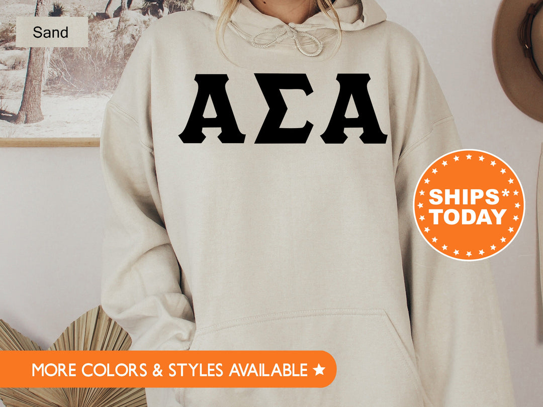 Alpha Sigma Tau Super Simple Sorority Sweatshirt | Greek Letters Sweatshirt | Sorority Letters | Big Little Gift | College Apparel