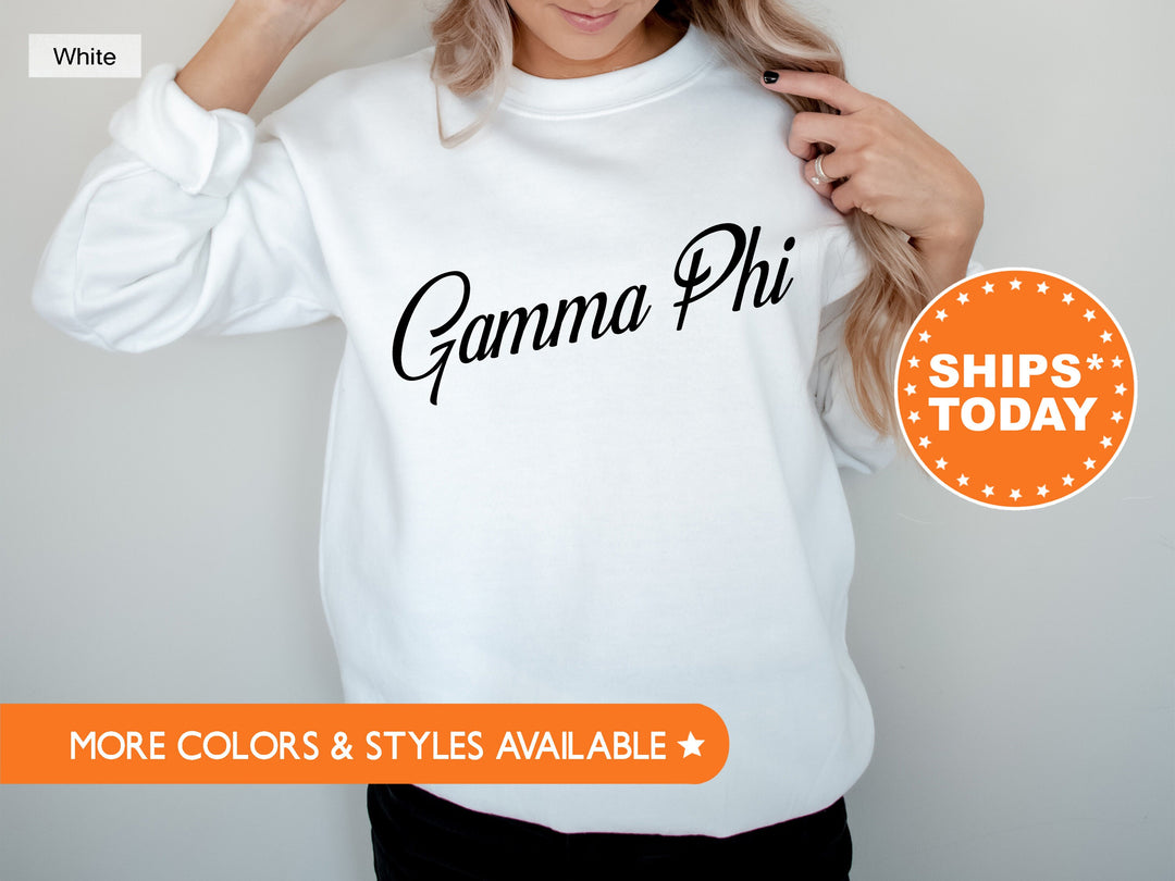 Gamma Phi Beta Preppy Sorority Sweatshirt | Gamma Phi Sorority Reveal | Big Little Gift | Sorority Merch | College Greek Sweatshirt _ 5300g