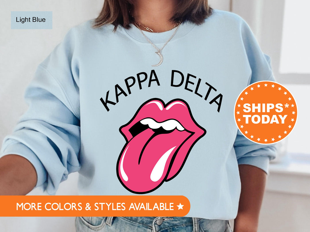 Kappa Delta Tongues Out Sorority Sweatshirt | Kay Dee Merch | Kappa Delta Sweatshirt | Sorority Gifts For Little | KD Recruitment _ 7738g