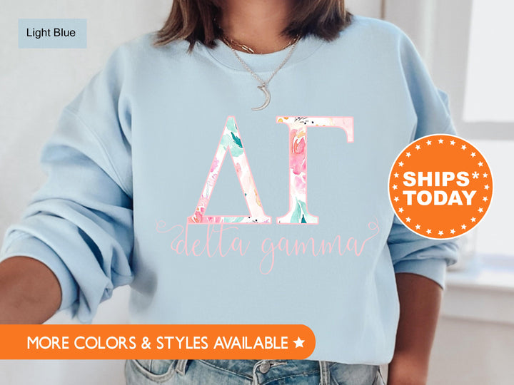 Delta Gamma Simply Paisley Sorority Sweatshirt | Delta Gamma Sweatshirt | Dee Gee Greek Letters | Big Little Gift | Sorority Hoodie