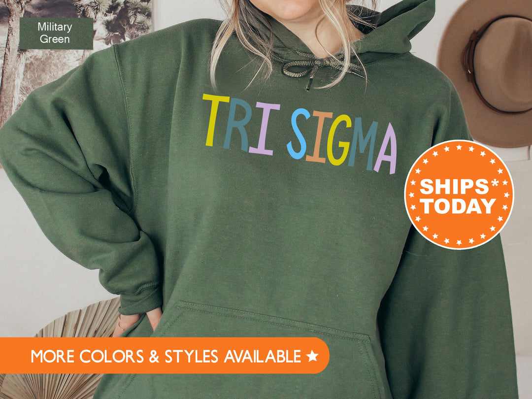 Sigma Sigma Sigma Uniquely Me Sorority Sweatshirt | Tri Sigma Hoodie | Greek Apparel | Big Little Reveal | Tri Sig Initiation Gift _ 5833g