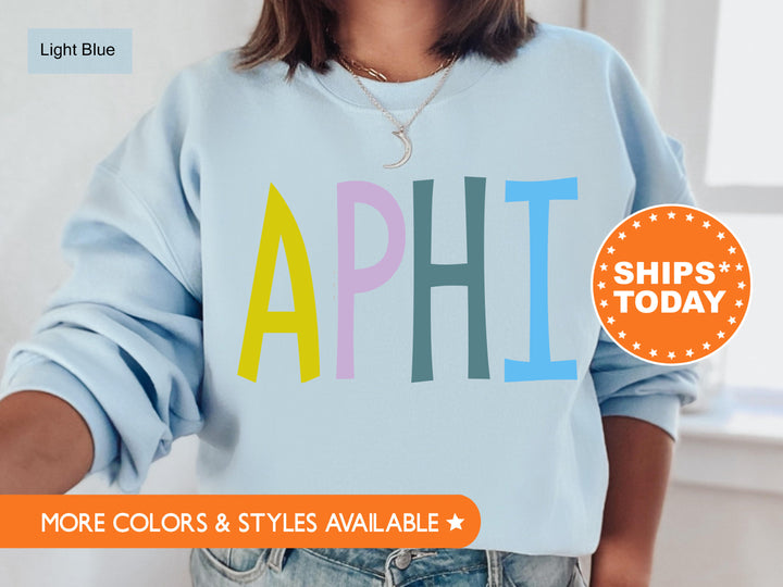 Alpha Phi Uniquely Me Sorority Sweatshirt | APHI Crewneck Sweatshirt | Alpha Phi Hoodie | Big Little Reveal | Sorority Bid Day _ 5815g