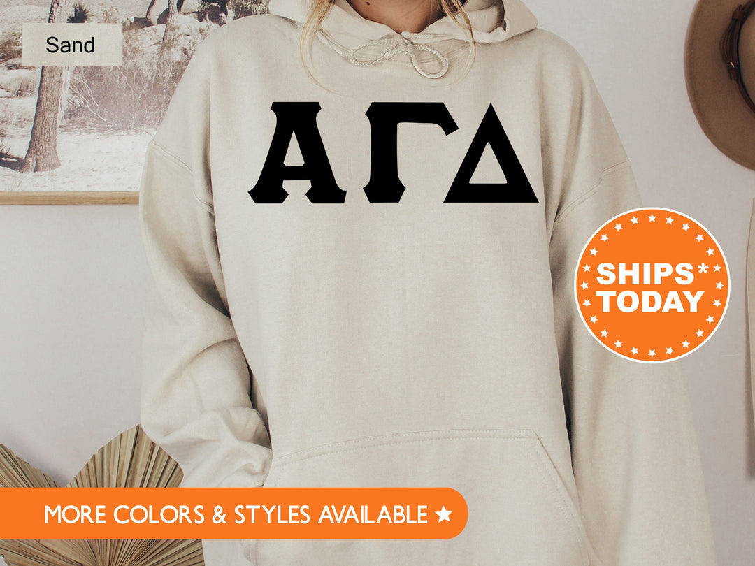 Alpha Gamma Delta Super Simple Sorority Sweatshirt | Alpha Gam Greek Letters | Sorority Letters | Big Little Gift | College Apparel