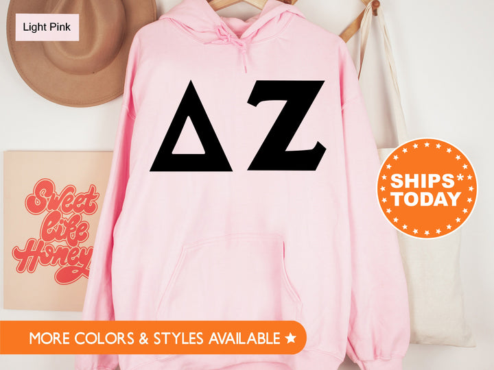 Delta Zeta Super Simple Sorority Sweatshirt | Dee Zee Greek Letter Sweatshirt | Sorority Letters | Big Little Gift | College Apparel