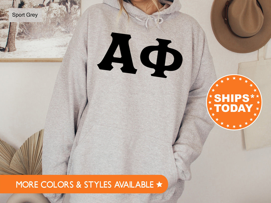 Alpha Phi Super Simple Sorority Sweatshirt | APHI Greek Letters Sweatshirt | Sorority Letters | Big Little Reveal | College Apparel