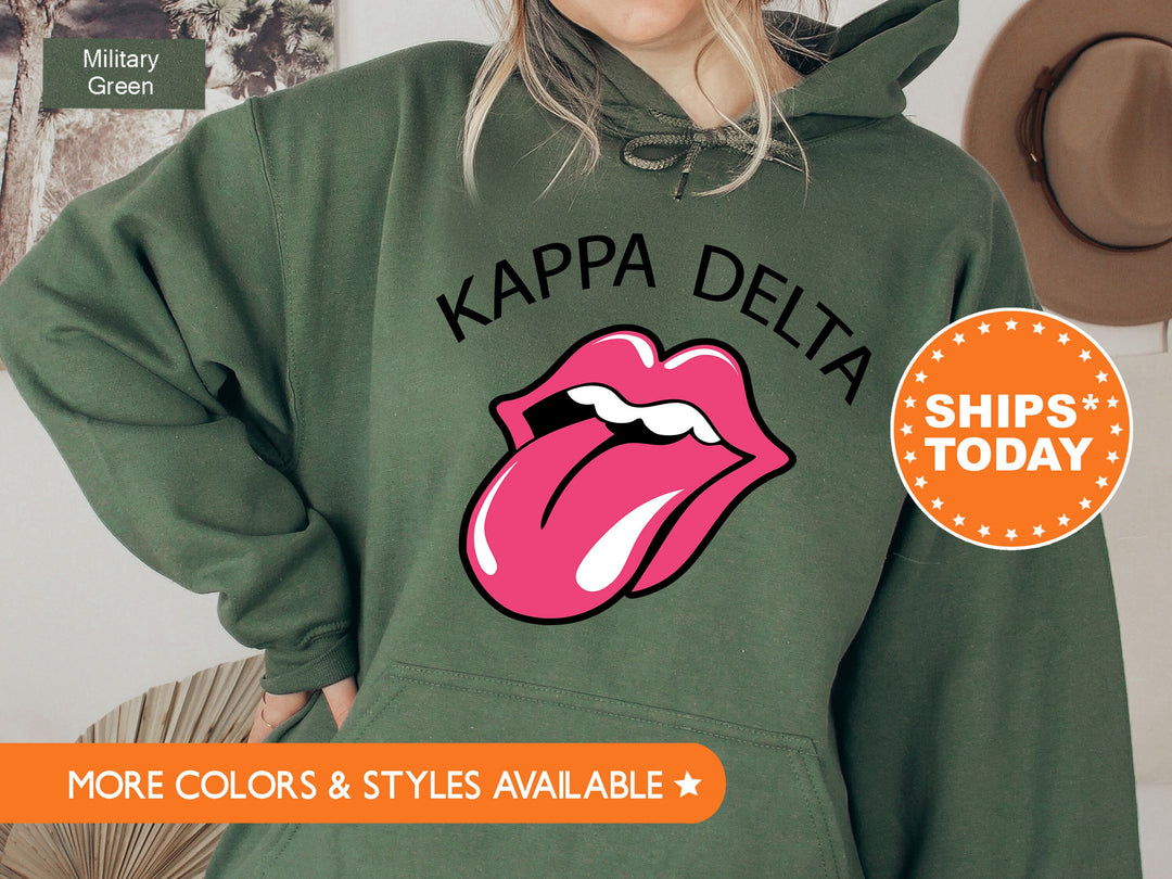 Kappa Delta Tongues Out Sorority Sweatshirt | Kay Dee Merch | Kappa Delta Sweatshirt | Sorority Gifts For Little | KD Recruitment _ 7738g