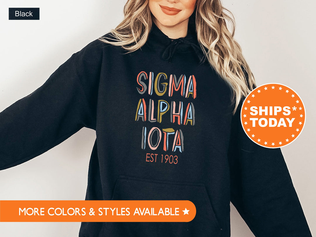 Sigma Alpha Iota Cooper Sorority Sweatshirt | SAI Sorority Hoodie | Sorority Apparel | Big Little Reveal | College Greek Apparel _ 8676g