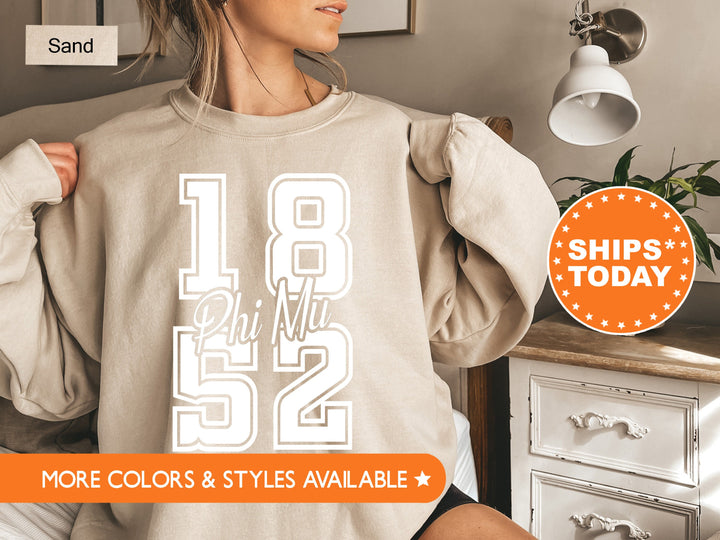 Phi Mu Big Year Sorority Sweatshirt | Phi Mu Sweatshirt | Big Little Gifts  | Phi Mu Hoodie | Trendy Sweatshirt | Phi Mu Hoodie _ 7246g