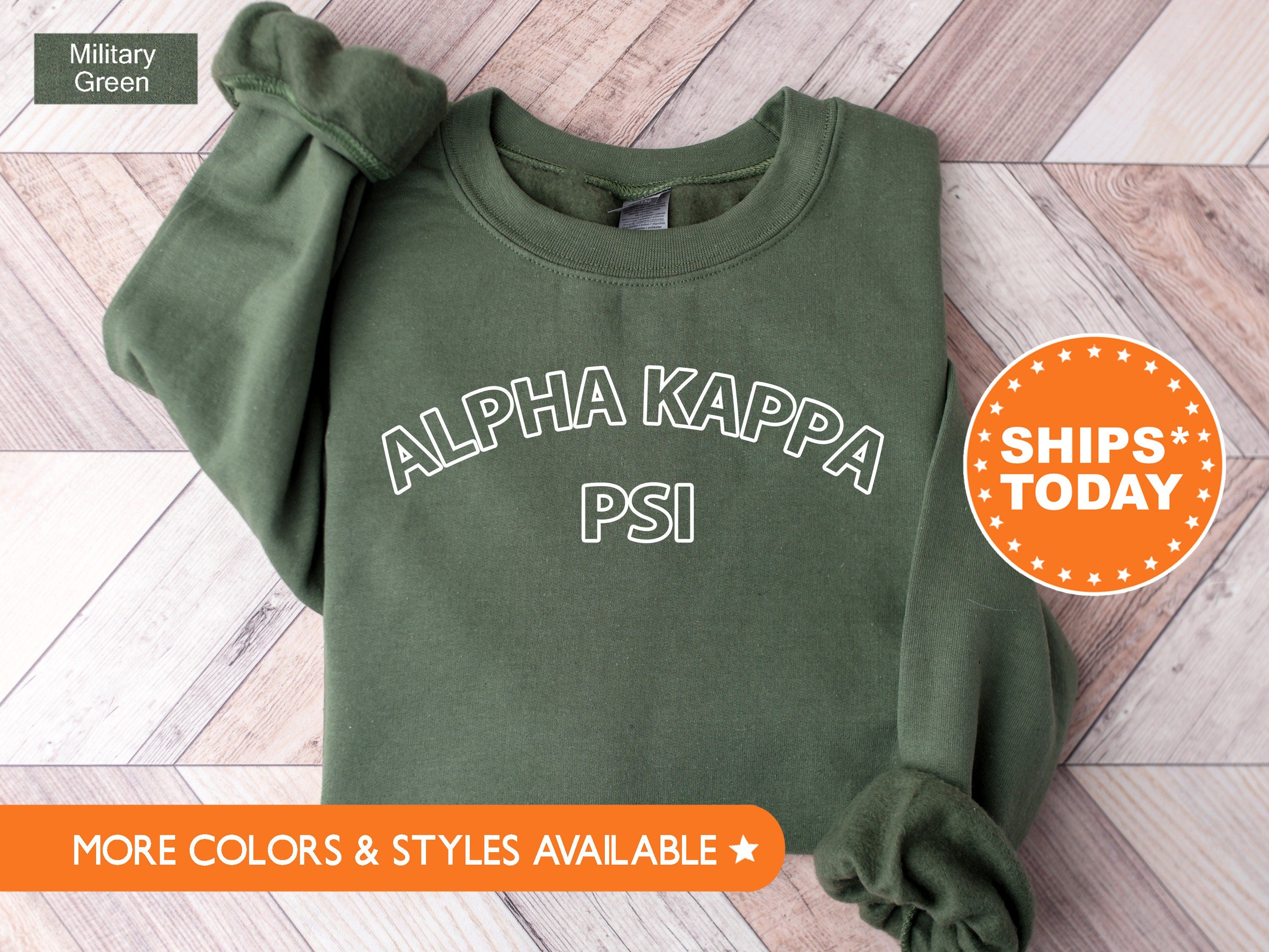 Alpha Kappa Psi Bold Yet Simple Coed Sweatshirt AKPsi Crewneck Sweatshirt Coed Fraternity AKPsi Hoodie Trendy Sweatshirt 8799g