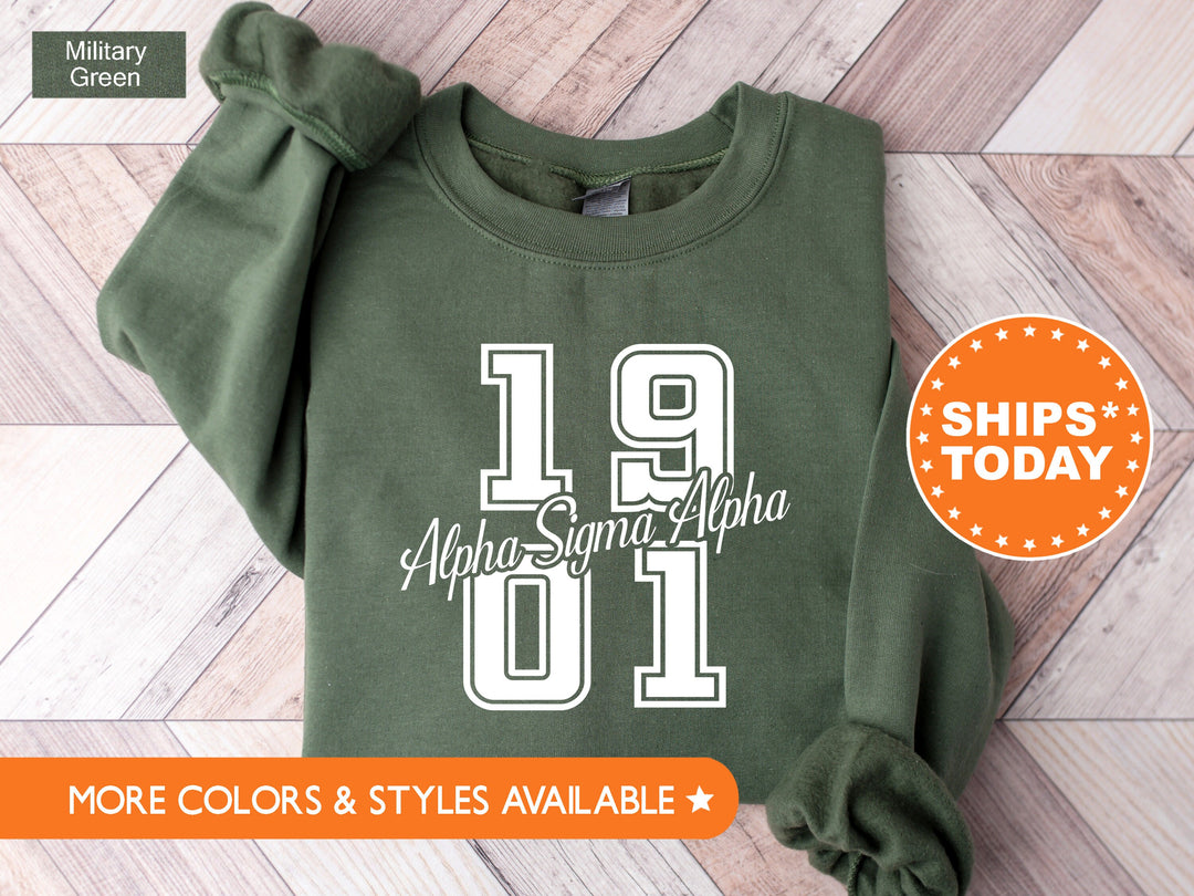 Alpha Sigma Alpha Big Year Sorority Sweatshirt | ASA Greek Apparel | Sorority Bid Day | Big Little Reveal Gift | Sorority Hoodie _ 7234g