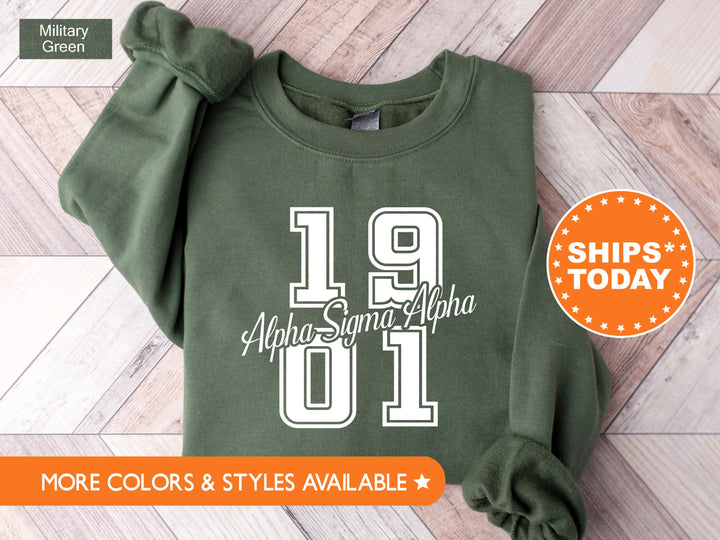 Alpha Sigma Alpha Big Year Sorority Sweatshirt | ASA Greek Apparel | Sorority Bid Day | Big Little Reveal Gift | Sorority Hoodie _ 7234g