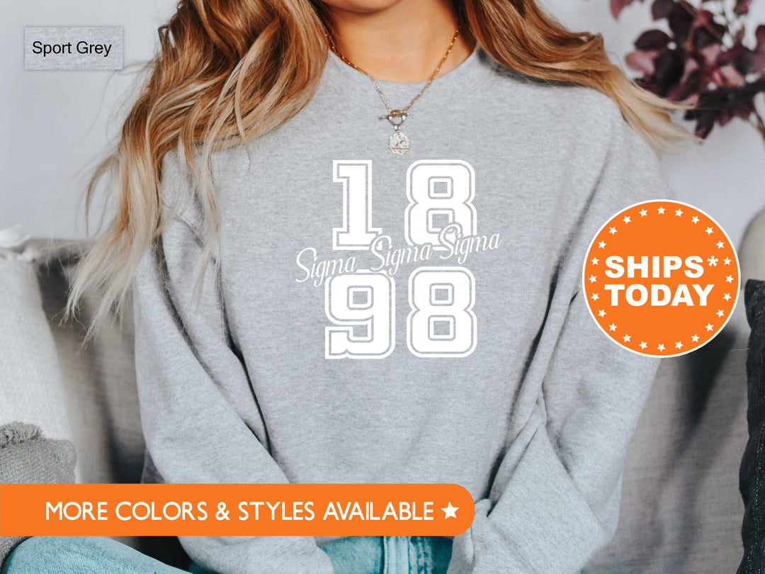 Sigma Sigma Sigma Big Year Sorority Sweatshirt | Tri Sigma Merch | Greek Apparel | Big Little Reveal | Sorority Hoodie | Bid Day _ 7251g