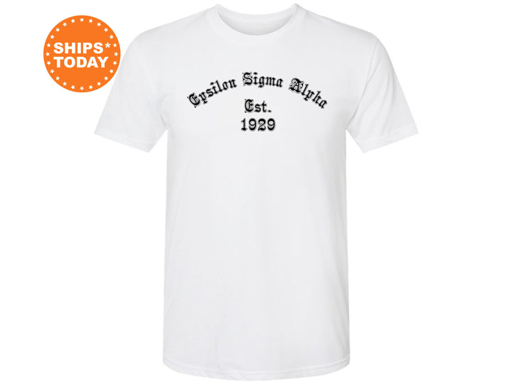 Epsilon Sigma Alpha Old English Coed T-Shirt | ESA Fraternity Shirt | Greek Apparel  | Coed Fraternity Shirt | ESA Initiation Gift _ 8820g
