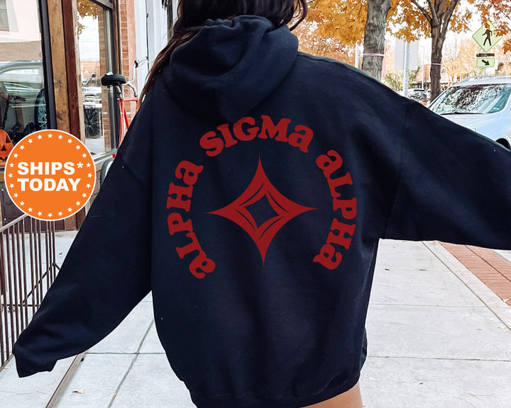 Alpha Sigma Alpha Sorority Style Sorority Sweatshirt | Alpha Sigma Alpha Sweatshirt | ASA Sorority Crest | Sorority Hoodie | Bid Day