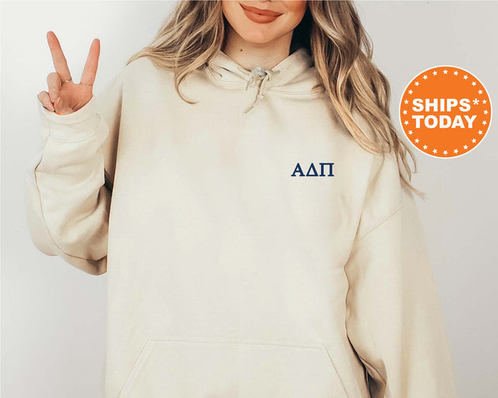 Alpha Delta Pi Sorority Style Sorority Sweatshirt | ADPI Sorority Hoodie | Big Little | Greek Apparel | Alpha Delta Pi Sweatshirt