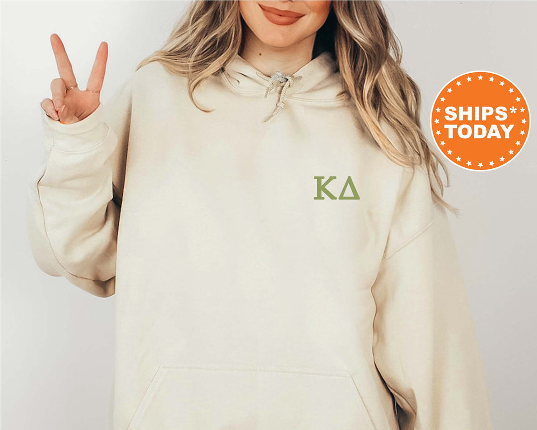 Kappa Delta Sorority Style Sorority Sweatshirt | Kappa Delta Sweatshirt | Kay Dee Sorority Hoodie | KD Sorority Crest | Big Little