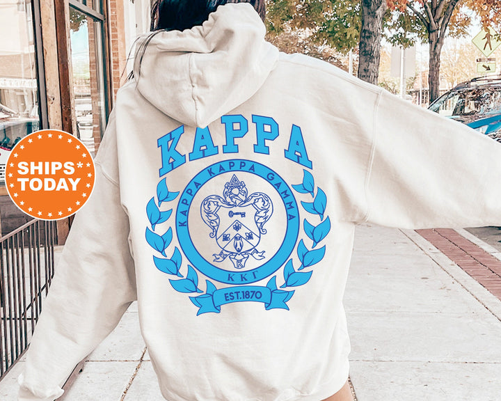 Kappa Kappa Gamma Sorority Seal Sorority Sweatshirt |  Kappa Kappa Gamma Sweatshirt | Kappa Sorority Hoodie | KKG Sorority Crest