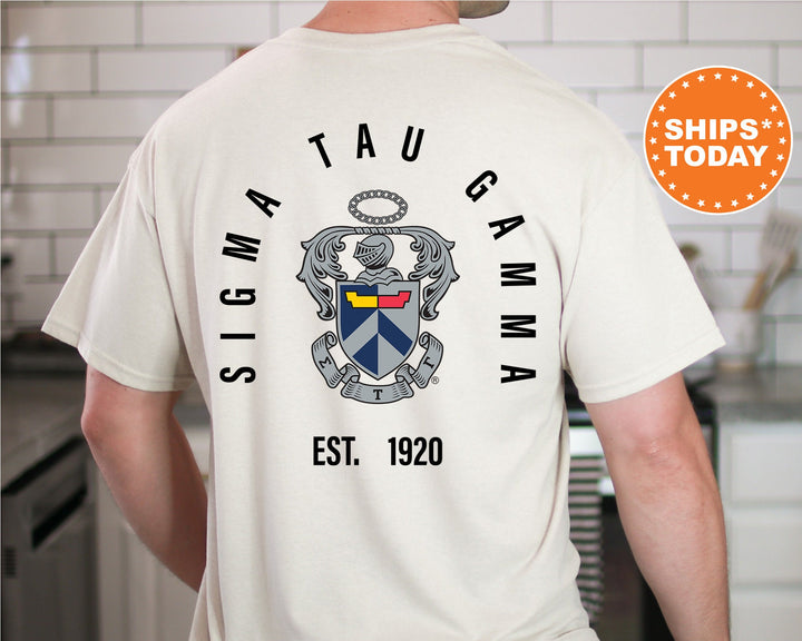 Sigma Tau Gamma Iconic Symbol Fraternity T-Shirt | Sigma Tau Gamma Shirt | Sig Tau Shirt | Fraternity Crest Shirt | Greek Apparel _ 11976g