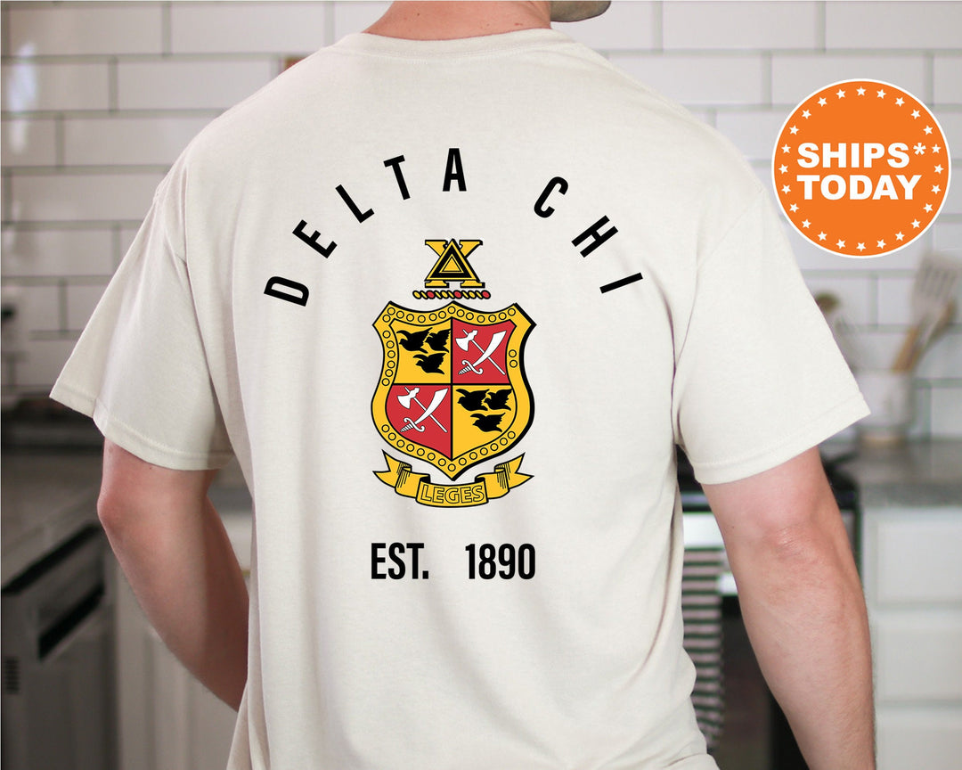 Delta Chi Iconic Symbol Fraternity T-Shirt | Delta Chi Shirt | D-Chi Greek Shirt | Fraternity Crest | Fraternity Bid Day Gifts _ 11956g