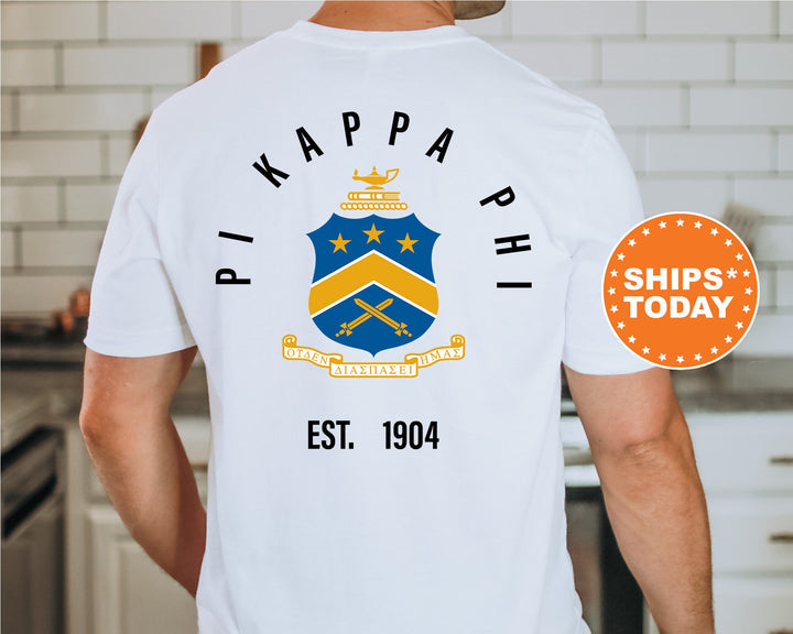 Pi Kappa Phi Iconic Symbol Fraternity T-Shirt | Pi Kappa Phi Shirt | Pi Kapp Shirt | Greek Apparel | Fraternity Crest | New Pledge _ 11969g