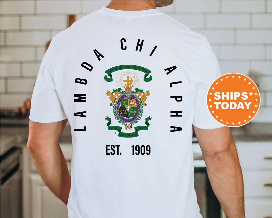 Lambda Chi Alpha Iconic Symbol Fraternity T-Shirt | Lambda Chi Alpha Shirt | Lambda Chi Shirt | Fraternity Crest | Fraternity Gift _ 11962g