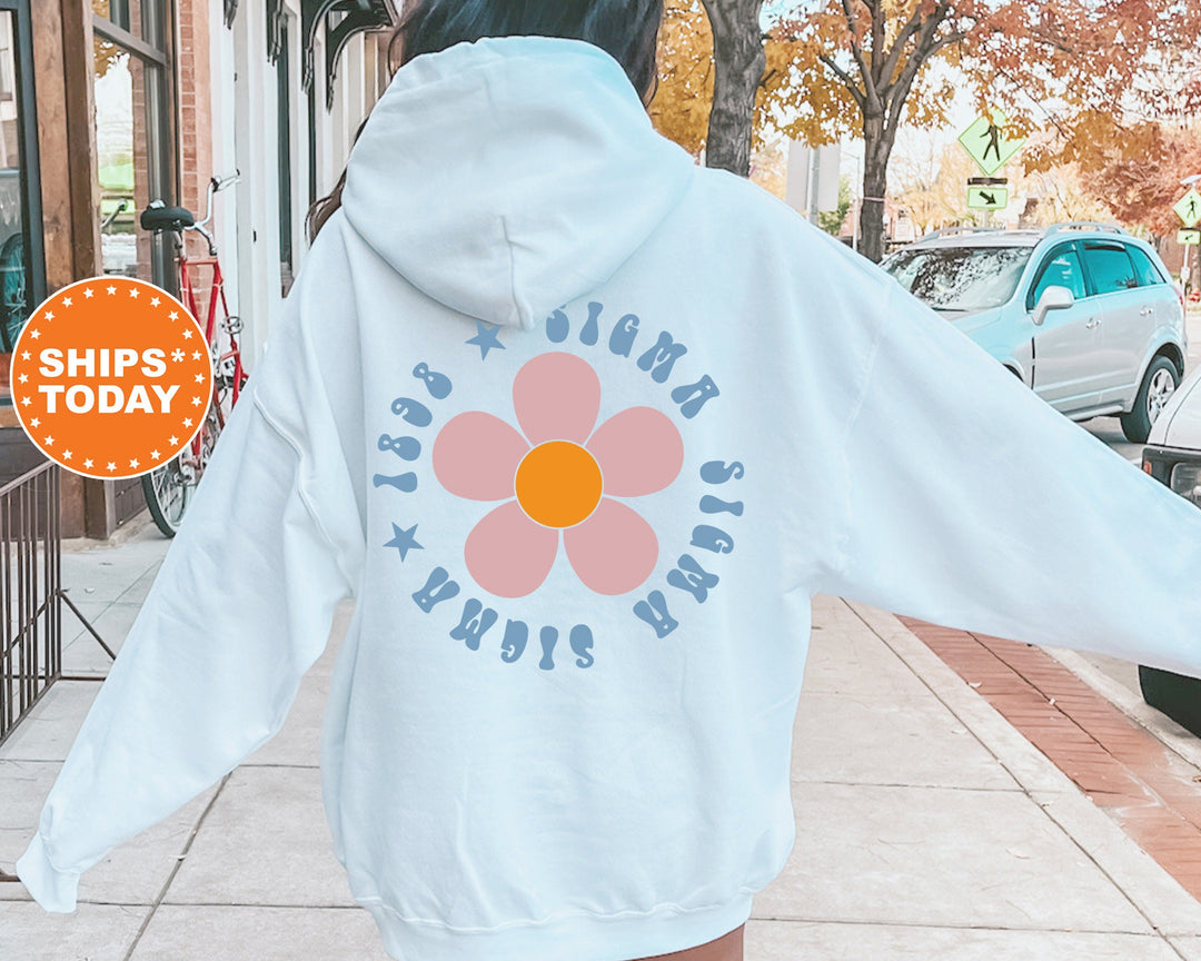 Sigma Sigma Sigma Petal Print Sorority Sweatshirt | Tri Sigma Sorority Hoodie | Greek Apparel | Big Little Gift | Sorority Merch