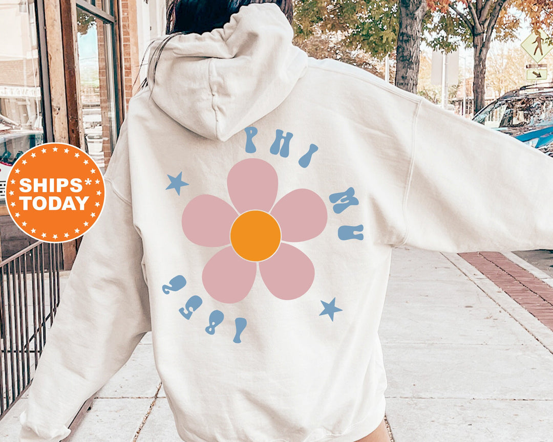 Phi Mu Petal Print Sorority Sweatshirt | Phi Mu Sweatshirt | Phi Mu Hoodie | Big Little Reveal | Sorority Apparel | Bid Day Gifts _ 12553g