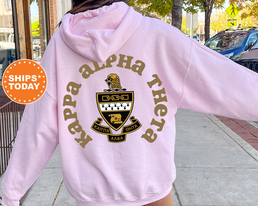 Kappa Alpha Theta Sorority Style Sorority Sweatshirt | Theta Sweatshirt | Theta Sorority Hoodie | Sorority Crest | Big Little Reveal