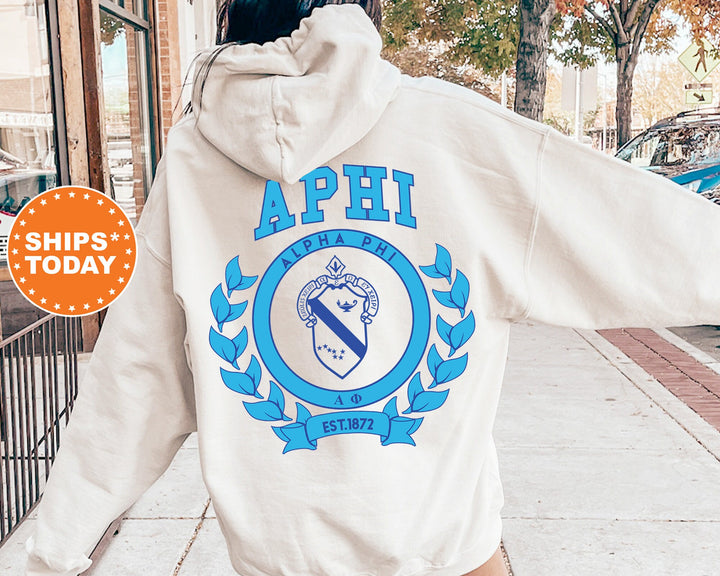 Alpha Phi Sorority Seal Sorority Sweatshirt | Alpha Phi Hoodie | APHI Big Little Gift | Alpha Phi Sweatshirt | APHI Sorority Crest