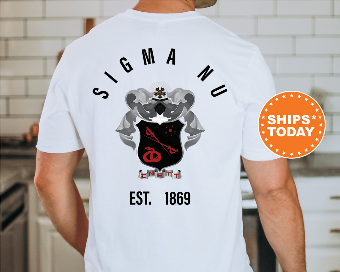Sigma Nu Iconic Symbol Fraternity T-Shirt | Sigma Nu Shirt | Fraternity Crest Shirt | Fraternity Chapter Shirt | Fraternity Gift _ 11973g