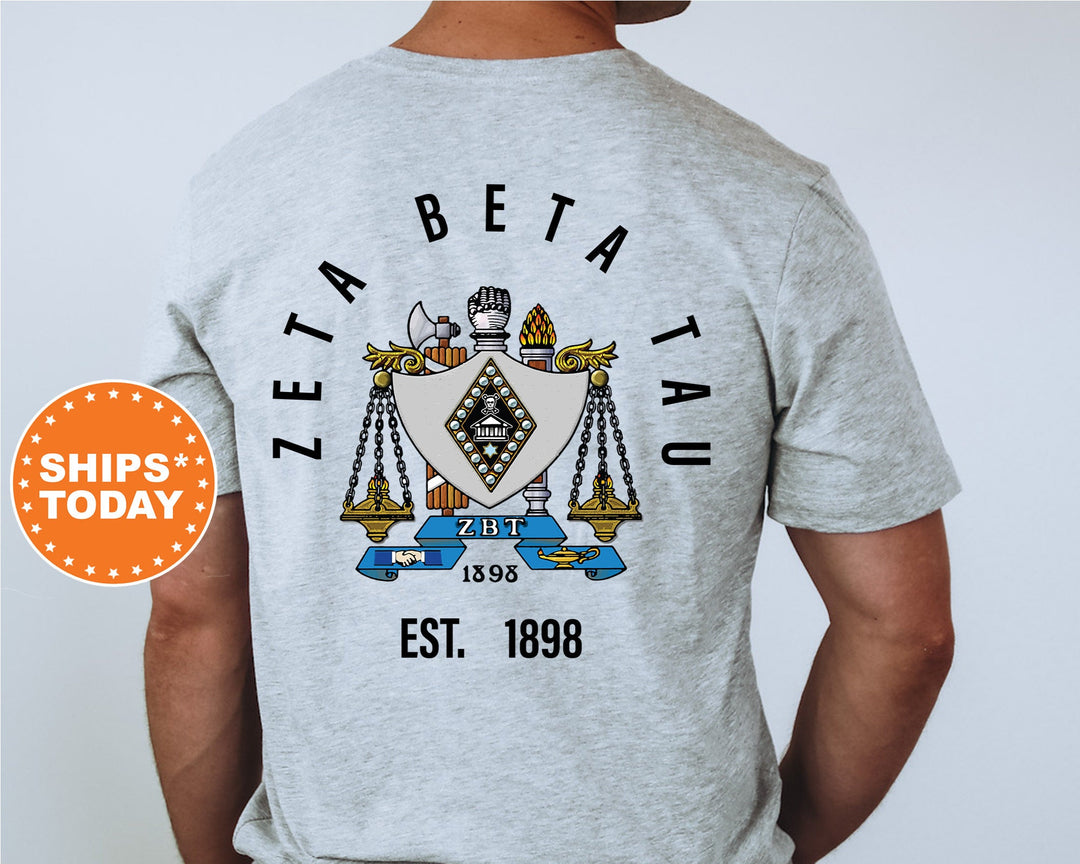 Zeta Beta Tau Iconic Symbol Fraternity T-Shirt | Zeta Beta Tau Shirt | ZBT Fraternity Crest | Fraternity Gift | Frat Chapter Shirt _ 11979g