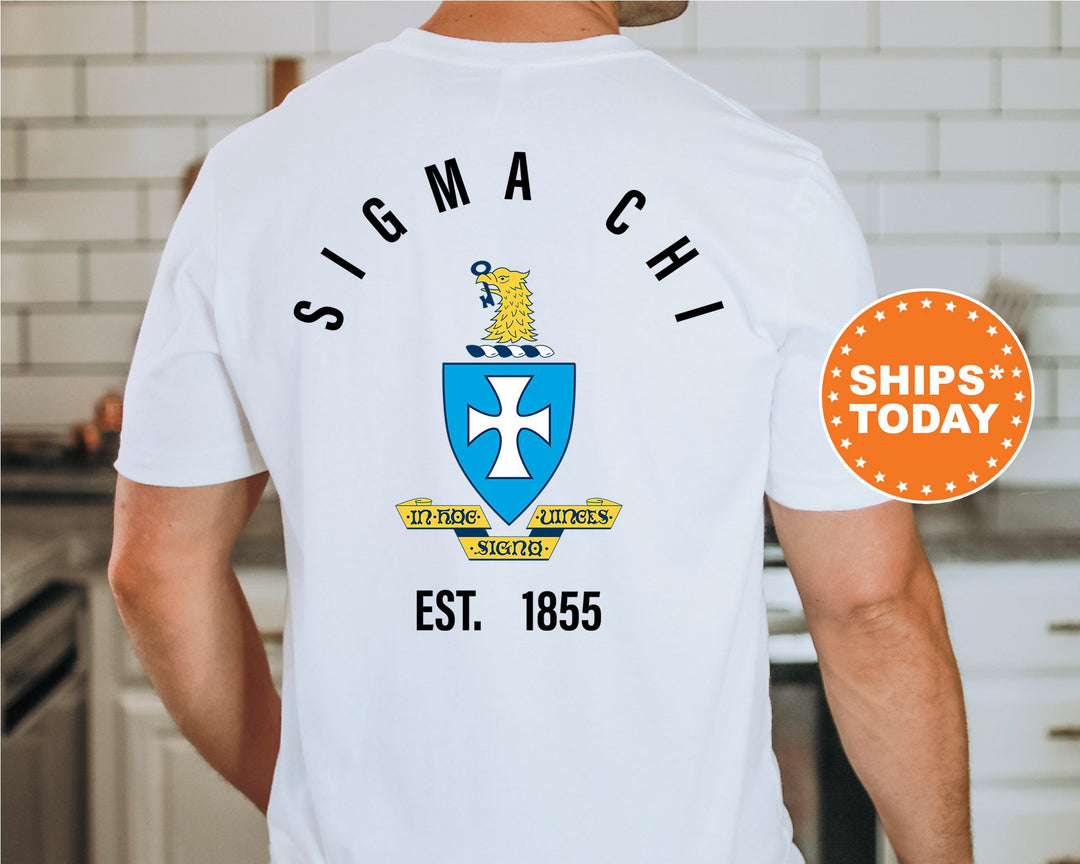 Sigma Chi Iconic Symbol Fraternity T-Shirt | Sigma Chi Shirt | Fraternity Crest Shirt | Rush Pledge Shirt | Fraternity Gift _ 11972g