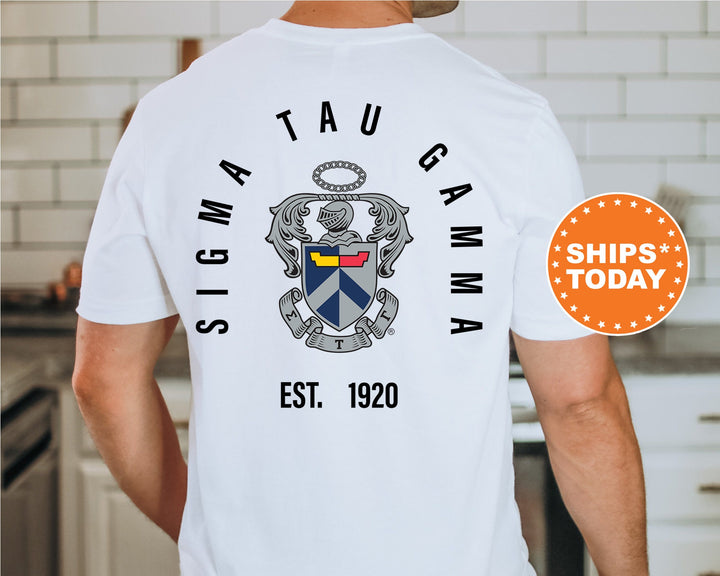 Sigma Tau Gamma Iconic Symbol Fraternity T-Shirt | Sigma Tau Gamma Shirt | Sig Tau Shirt | Fraternity Crest Shirt | Greek Apparel _ 11976g