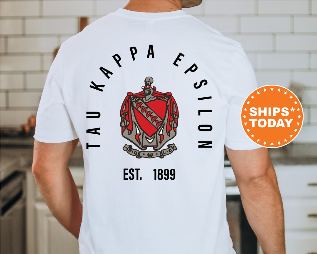 Tau Kappa Epsilon Iconic Symbol Fraternity T-Shirt | Tau Kappa Epsilon Shirt | TKE Fraternity Crest | Greek Apparel | Rush Pledge _ 11977g