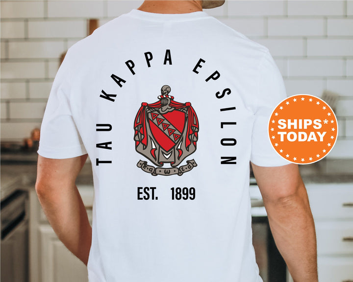 Tau Kappa Epsilon Iconic Symbol Fraternity T-Shirt | Tau Kappa Epsilon Shirt | TKE Fraternity Crest | Greek Apparel | Rush Pledge _ 11977g